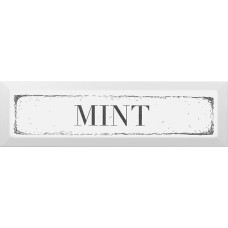 Декор 8,5х28,5 Mint черный